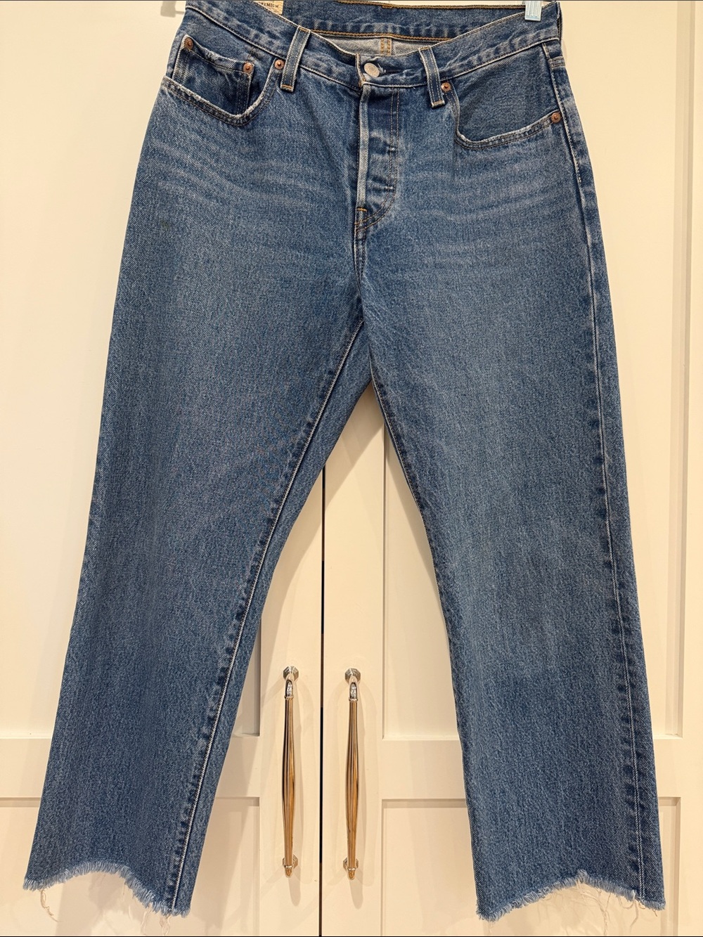 Levi's Mid-Blue Straight Leg Jeans
